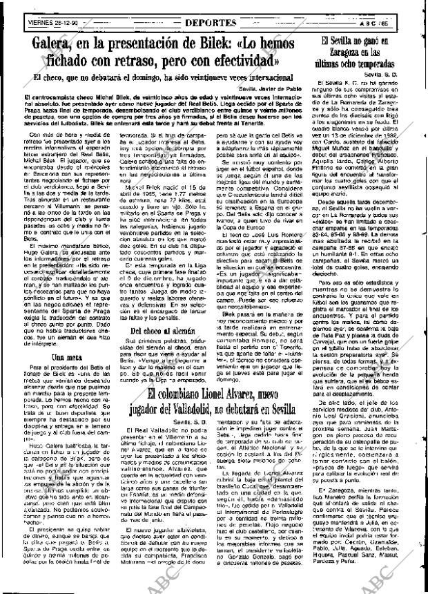 ABC SEVILLA 28-12-1990 página 65