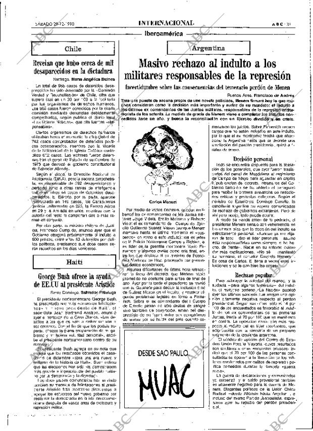 ABC MADRID 29-12-1990 página 31