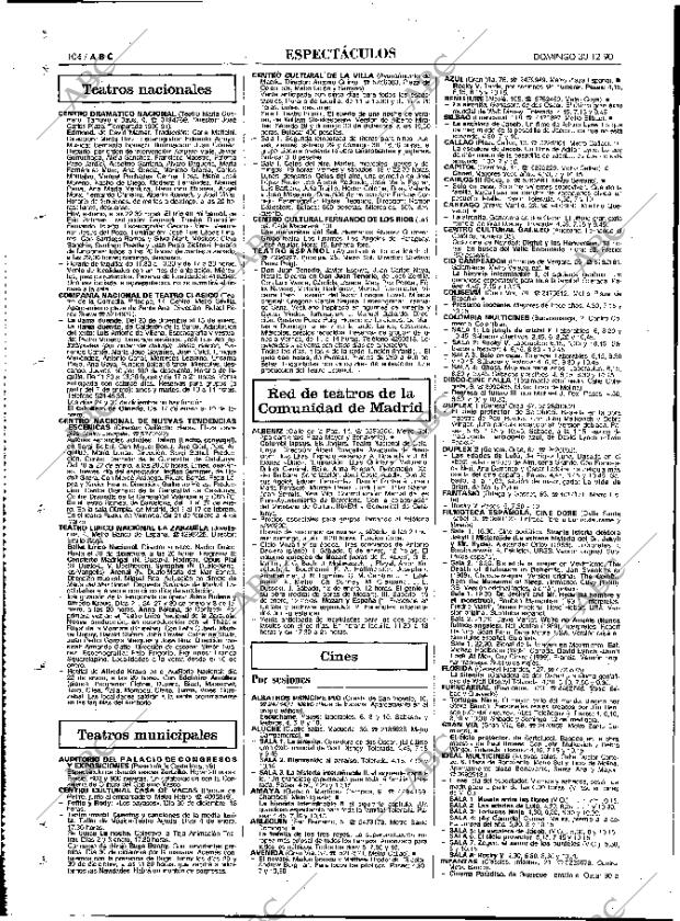 ABC MADRID 30-12-1990 página 104