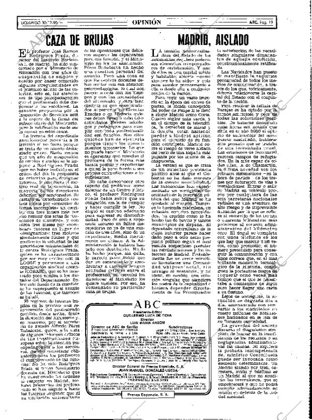 ABC MADRID 30-12-1990 página 19