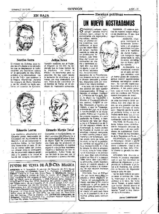 ABC MADRID 30-12-1990 página 21