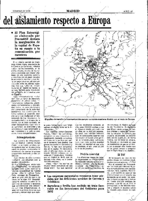 ABC MADRID 30-12-1990 página 45