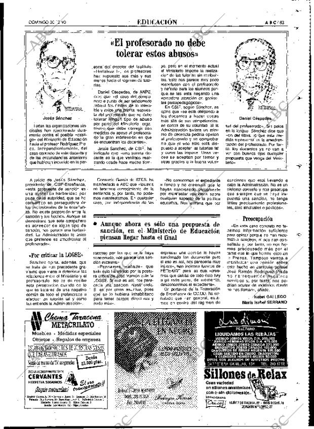 ABC MADRID 30-12-1990 página 83