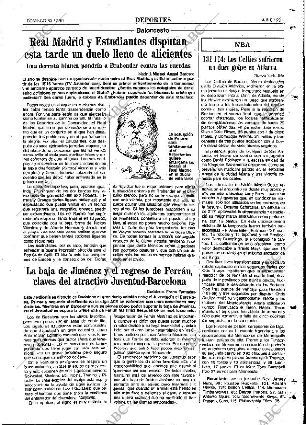 ABC MADRID 30-12-1990 página 93