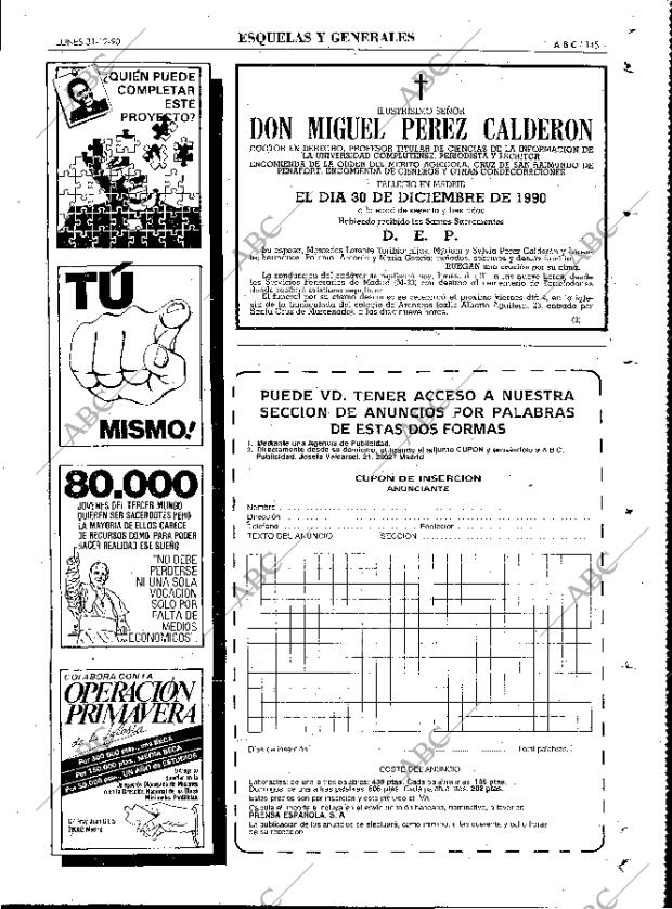 ABC MADRID 31-12-1990 página 145