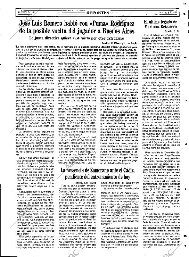 ABC SEVILLA 03-01-1991 página 61