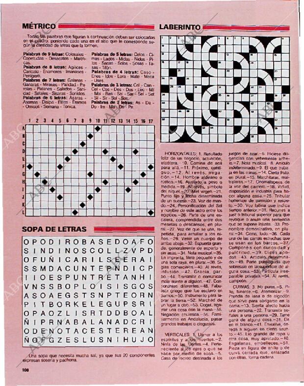 BLANCO Y NEGRO MADRID 06-01-1991 página 108