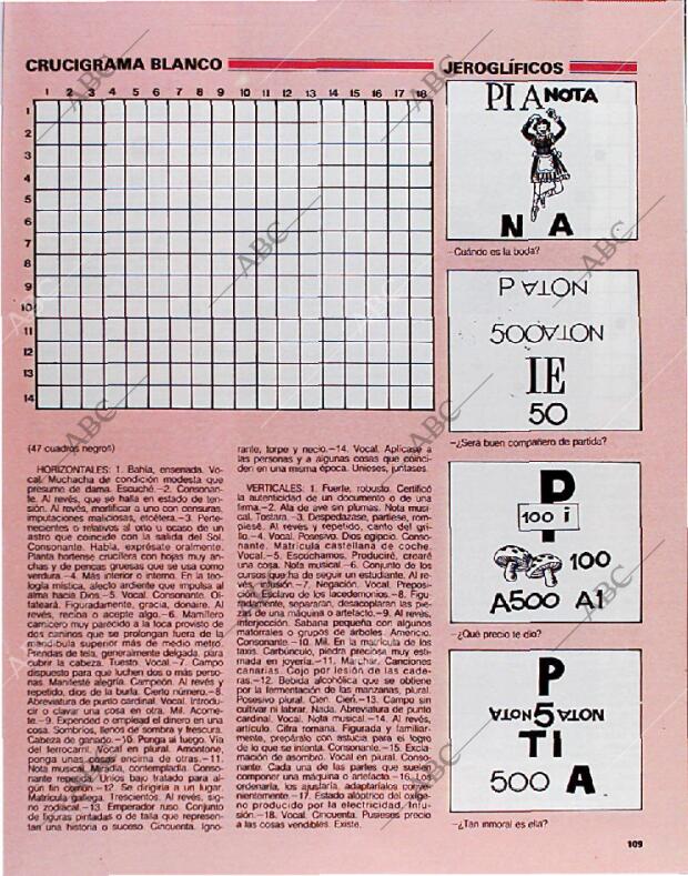 BLANCO Y NEGRO MADRID 06-01-1991 página 109