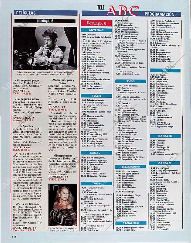 BLANCO Y NEGRO MADRID 06-01-1991 página 114
