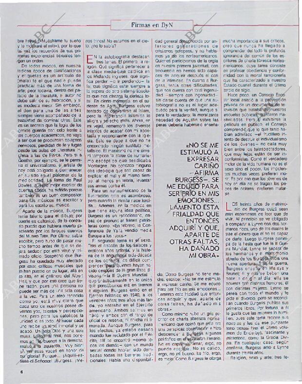 BLANCO Y NEGRO MADRID 06-01-1991 página 6