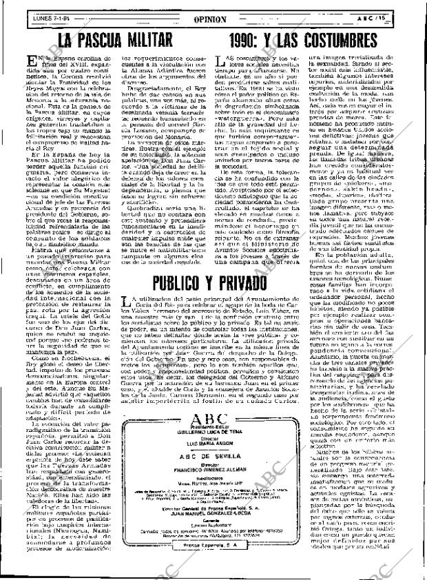 ABC SEVILLA 07-01-1991 página 15