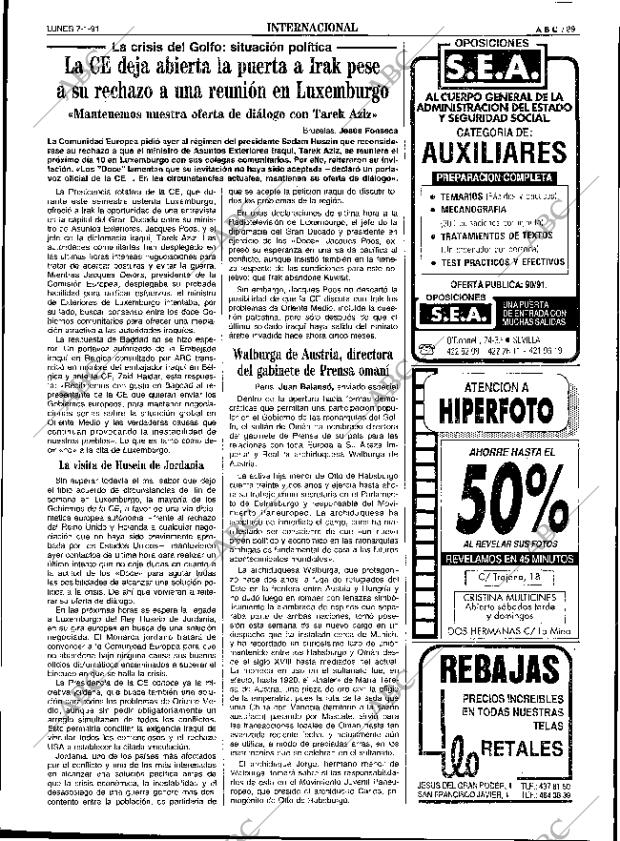 ABC SEVILLA 07-01-1991 página 29