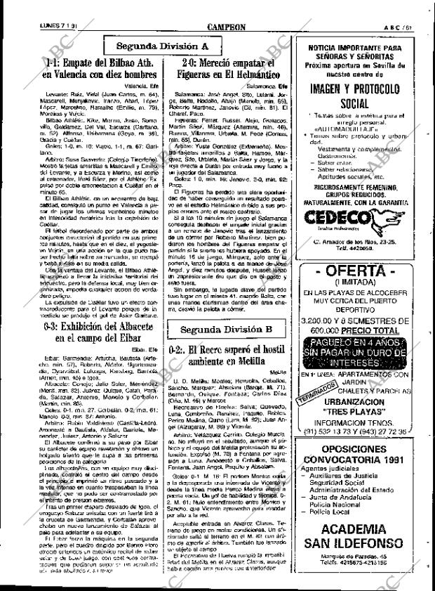 ABC SEVILLA 07-01-1991 página 61
