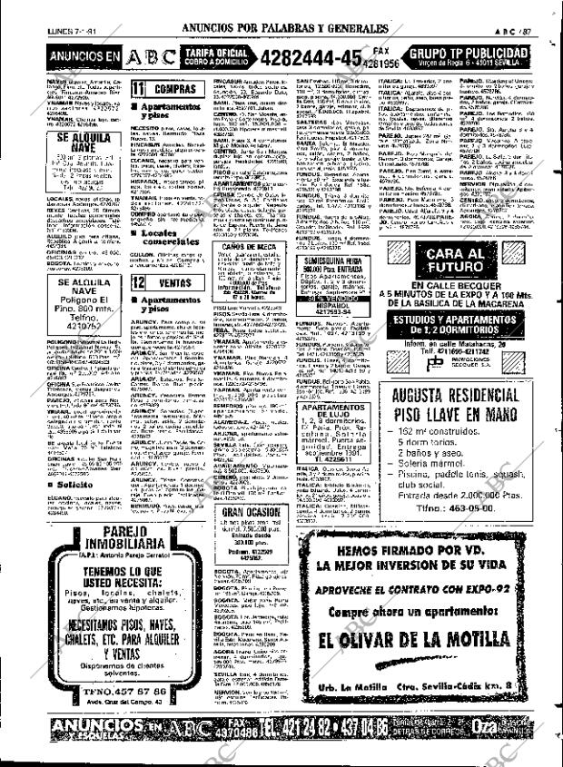 ABC SEVILLA 07-01-1991 página 87