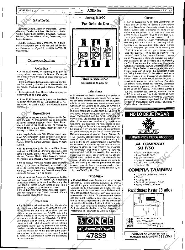 ABC SEVILLA 08-01-1991 página 41