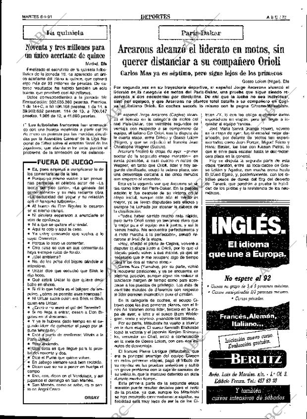 ABC SEVILLA 08-01-1991 página 73