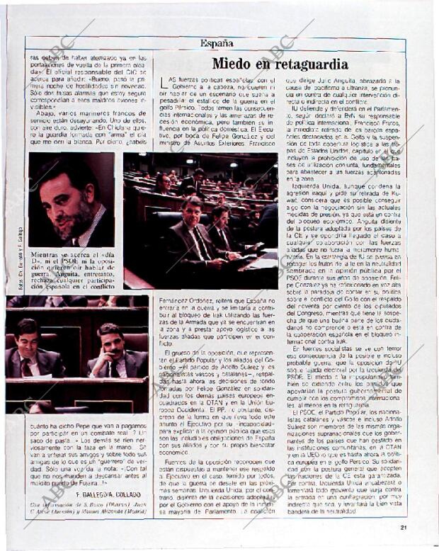 BLANCO Y NEGRO MADRID 13-01-1991 página 21