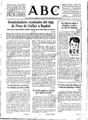 ABC SEVILLA 14-01-1991 página 11