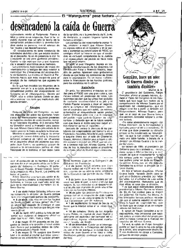 ABC SEVILLA 14-01-1991 página 21
