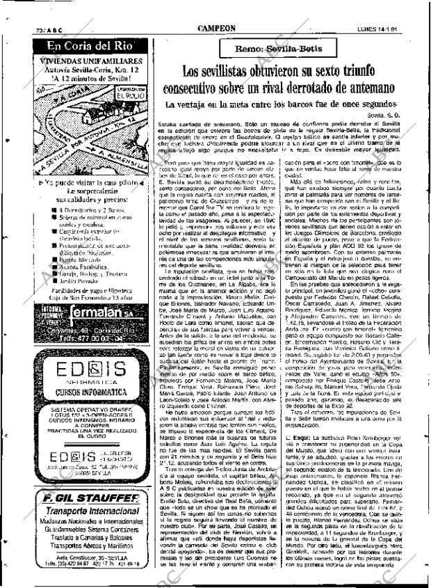 ABC SEVILLA 14-01-1991 página 70