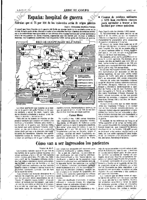 ABC MADRID 17-01-1991 página 49