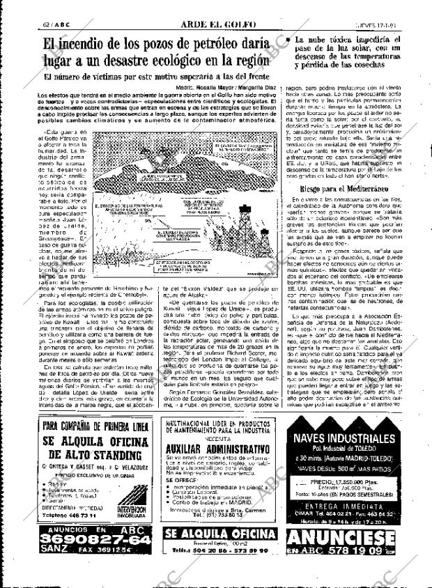 ABC MADRID 17-01-1991 página 62