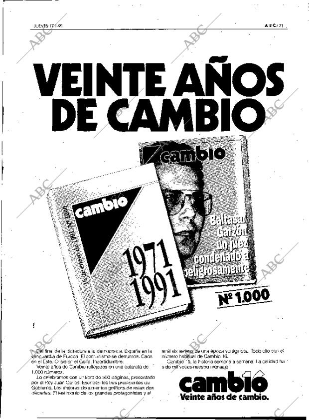 ABC MADRID 17-01-1991 página 71