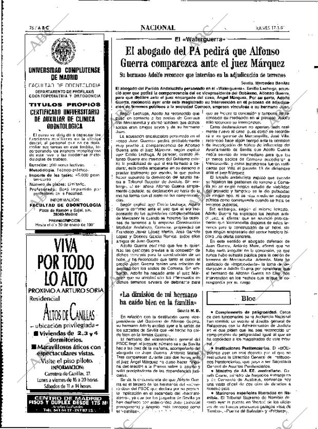 ABC MADRID 17-01-1991 página 76