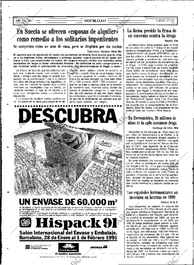 ABC MADRID 17-01-1991 página 82