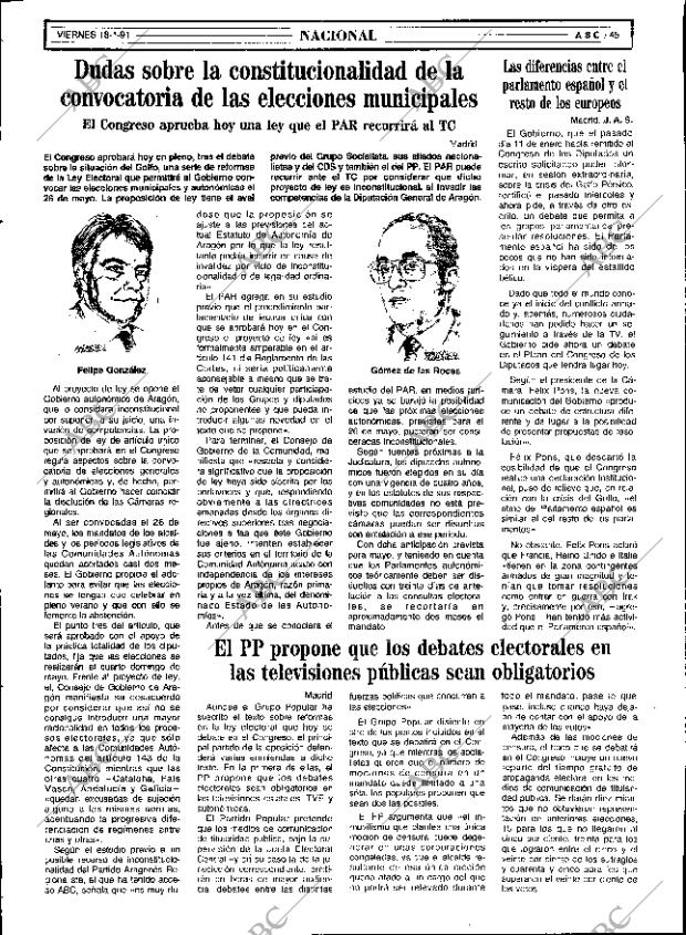 ABC SEVILLA 18-01-1991 página 45
