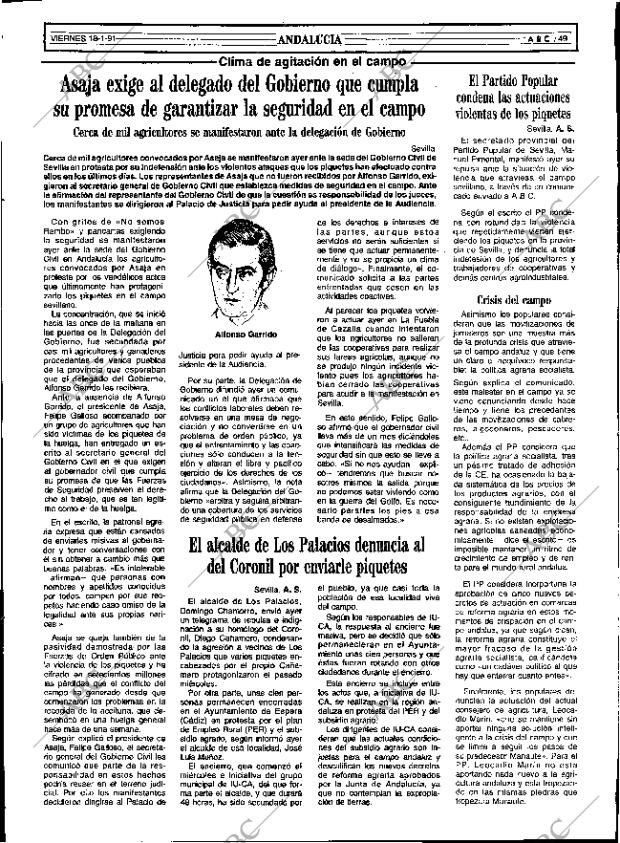 ABC SEVILLA 18-01-1991 página 49