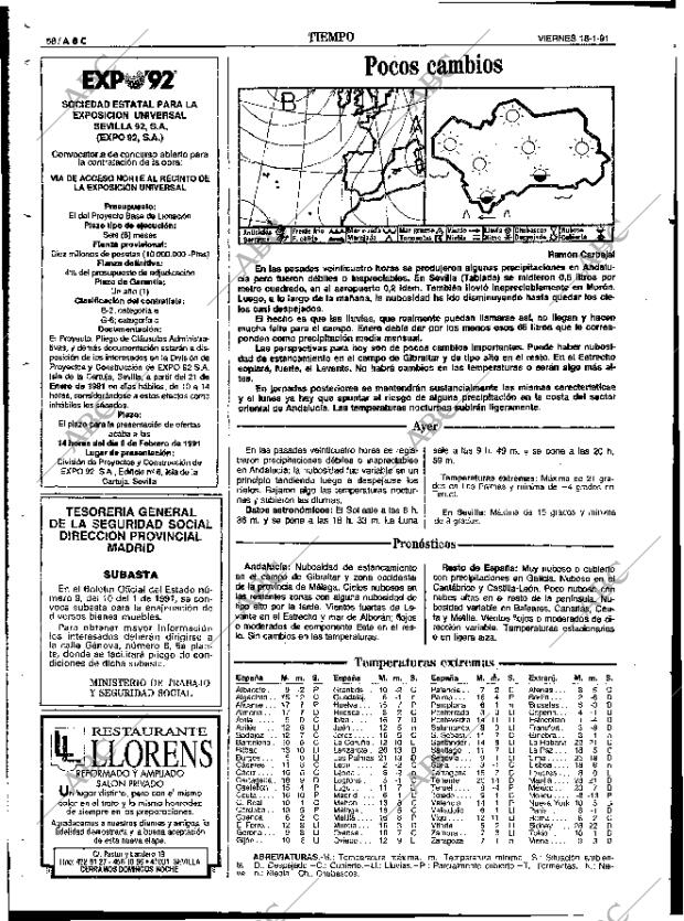ABC SEVILLA 18-01-1991 página 58
