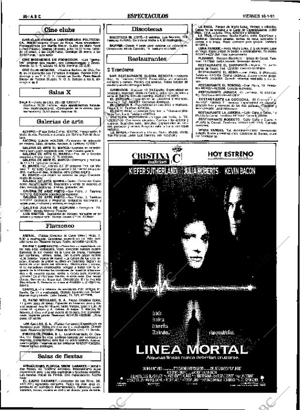 ABC SEVILLA 18-01-1991 página 90