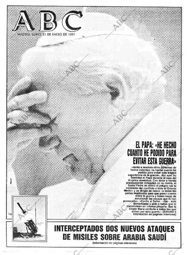 ABC MADRID 21-01-1991 página 1