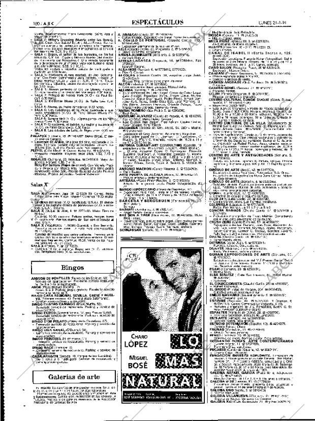 ABC MADRID 21-01-1991 página 100
