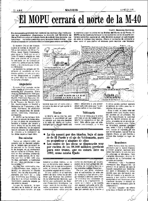 ABC MADRID 21-01-1991 página 52