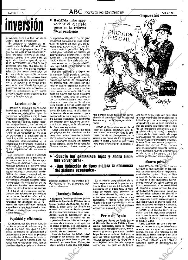 ABC MADRID 21-01-1991 página 65