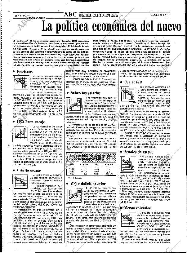 ABC MADRID 21-01-1991 página 68