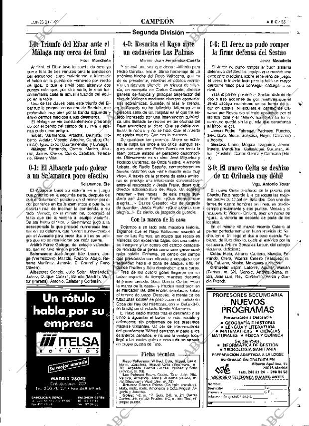 ABC MADRID 21-01-1991 página 85