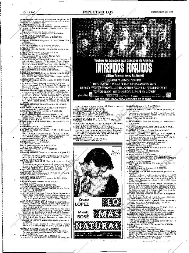 ABC MADRID 23-01-1991 página 104