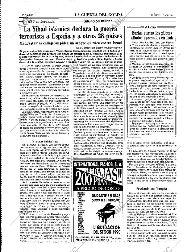 ABC MADRID 23-01-1991 página 30