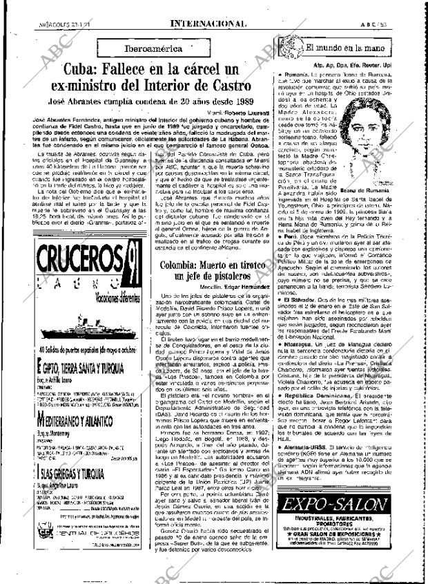 ABC MADRID 23-01-1991 página 53