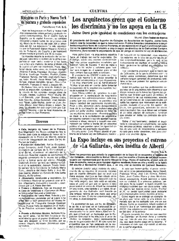 ABC MADRID 23-01-1991 página 67