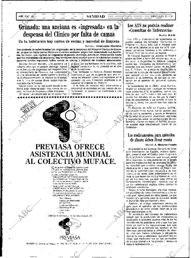 ABC MADRID 23-01-1991 página 70