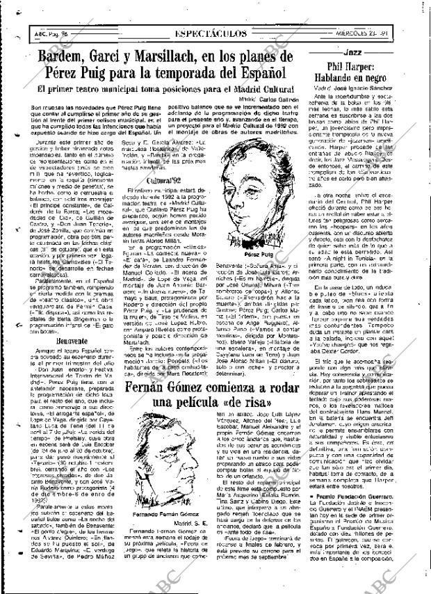 ABC MADRID 23-01-1991 página 96