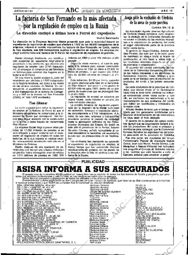 ABC SEVILLA 24-01-1991 página 61