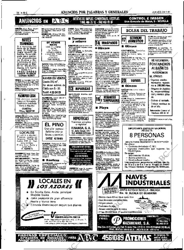 ABC SEVILLA 24-01-1991 página 78