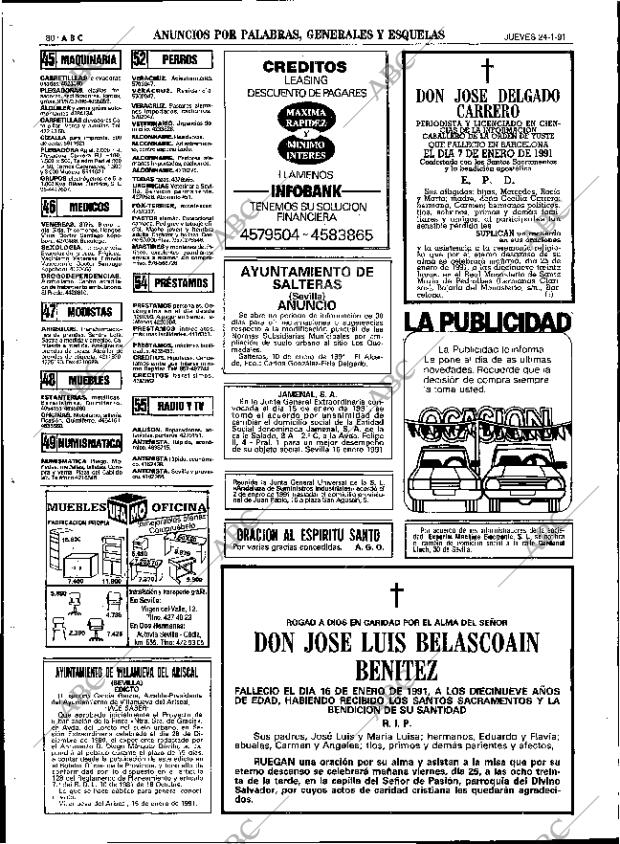 ABC SEVILLA 24-01-1991 página 80