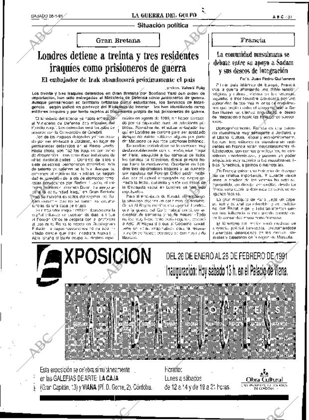 ABC SEVILLA 26-01-1991 página 31