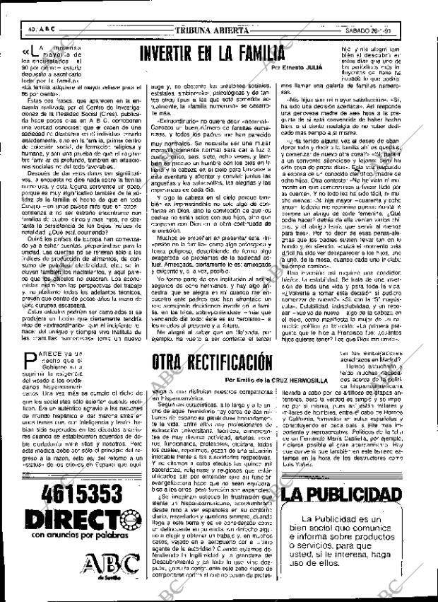 ABC SEVILLA 26-01-1991 página 40
